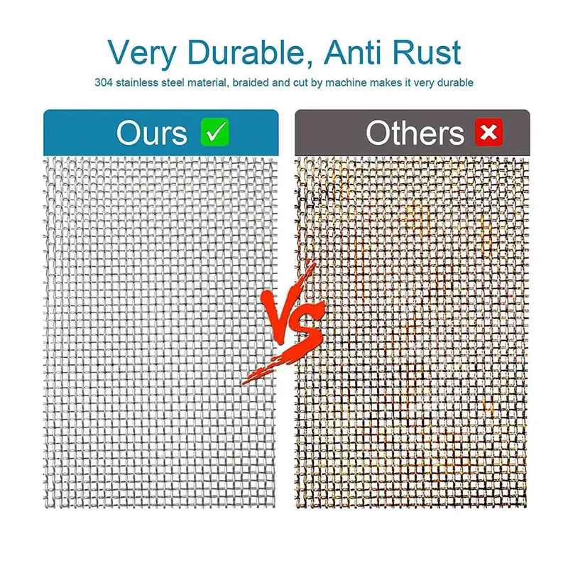 

AB33-Mesh Sheet, 8 Packs Wire Mesh Panels 20 Mesh, Mouse Rodent Insect Mesh For Vents, Home, Kitchen, Garden, 210 X 300 Mm