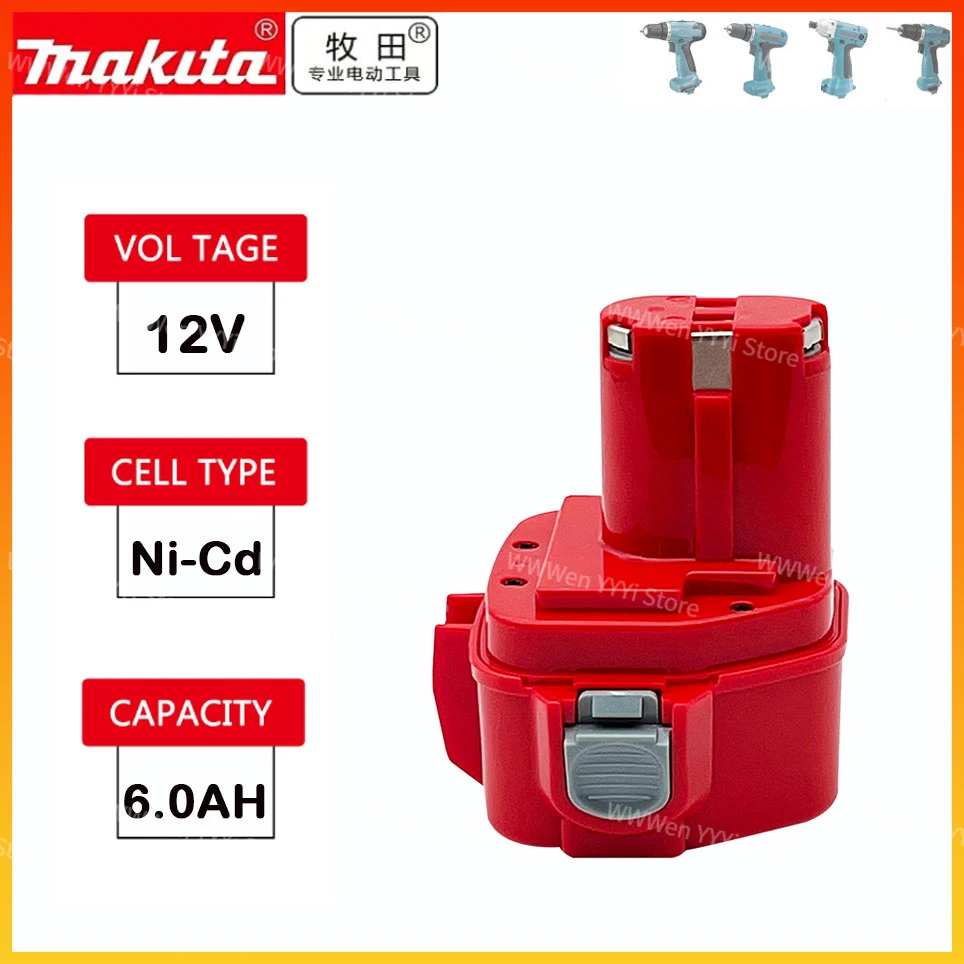 

Origina100%l Makita 12V 6000mAh Replacement Power Tool Battery for Makita12V Battery PA12 1220 1233 1201 1222 1223 1235