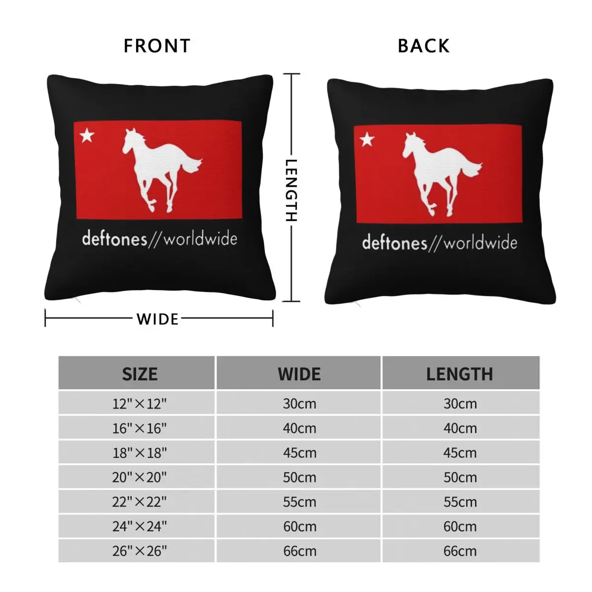 Deftones Supersonic Square Pillowcase Polyester Linen Velvet Pattern Zip Decor Bed Cushion Cover