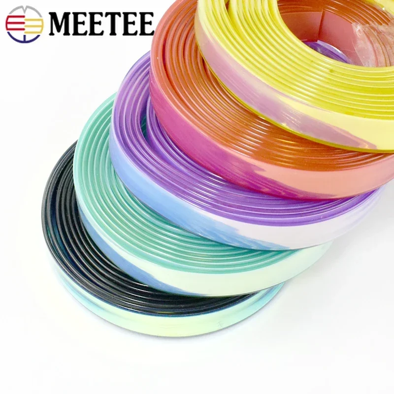 5/10Meters 12mm Colorful Glitter Leather Ribbon Silicone Cord Keychain Phone Jewelry Decoration PU Rope DIY Crafts Accessories