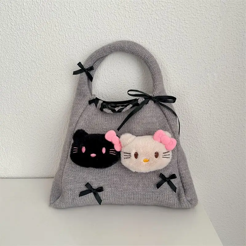 

Sanrio Cute Shoulder Bag Hello Kitty Shoulder Bag Large Capacity Fashion Sweet Style Student Girl Shop Tote Bag Shoulder Bag New