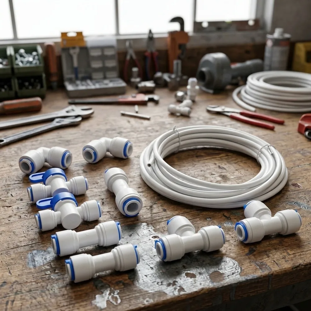 Water Line Assembly Kit Compatible with For Ice Makers Coffee Equipment and Installations Featuring 20 Ft Tubing