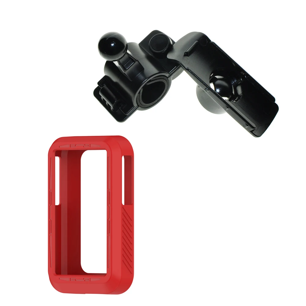 Handlebar Rotary Mount Bracket Holder + Silicone Case for Garmin for eTrex Solor SE Handheld GPS Accessories