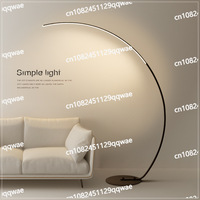 Nordic style Floor Lamp Half Moon Arc Design Dimmable LED light for Living Room Decor Bedroom Study Lighting Fixtures