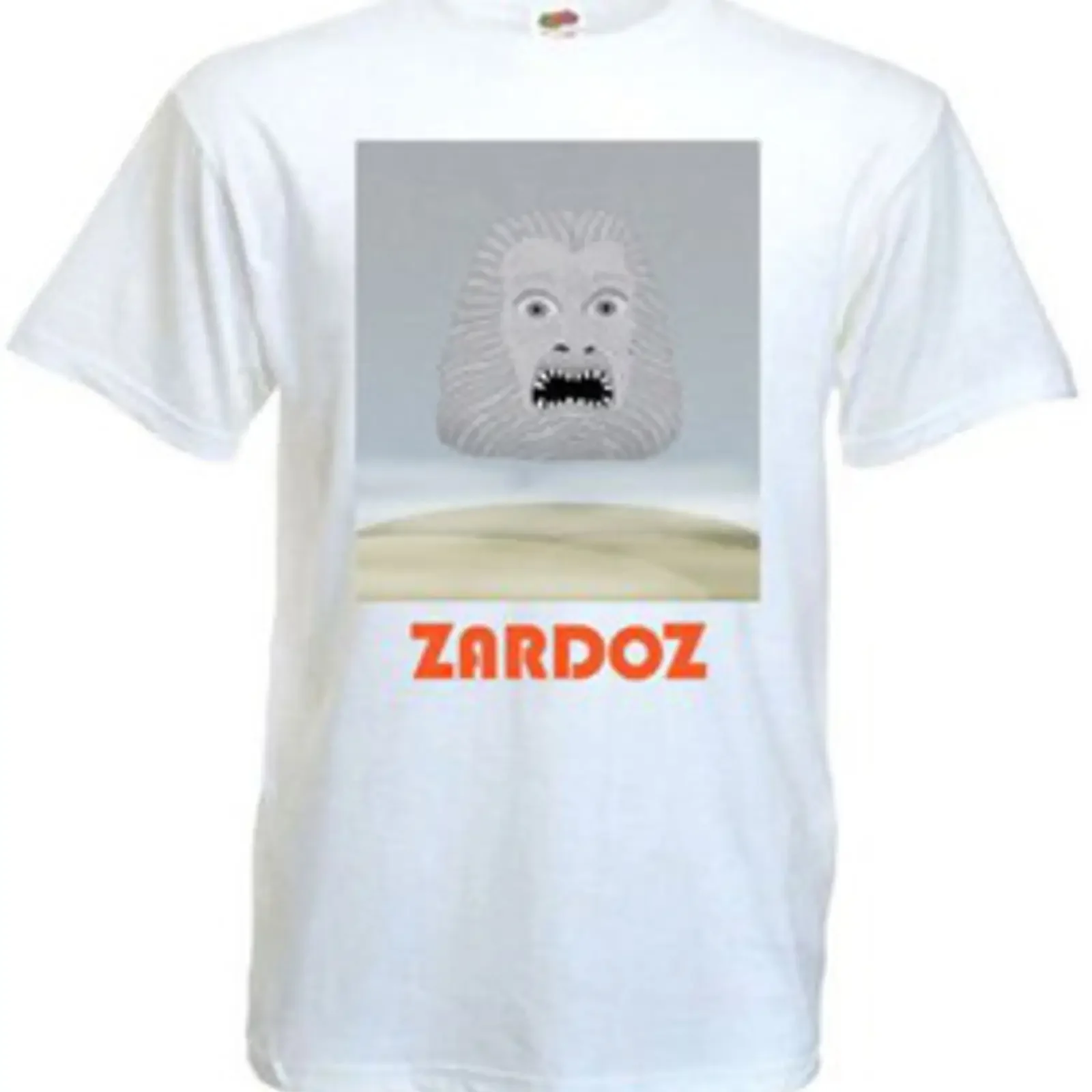 Camiseta blanca con póster de película ZARDOZ v 6 todas las tallas S 5XL vintage Washed Unisex Stretched graphic