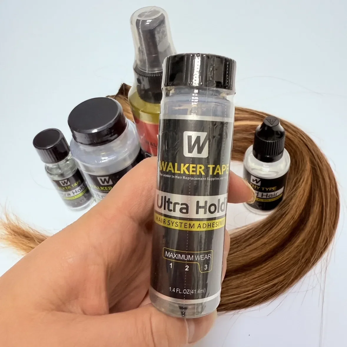 2 Buah Lem Rambut Palsu Tahan Kuat Lem Wig Renda Depan Lem Perekat Rambut Ultra Tahan Lem Rambut Grosir