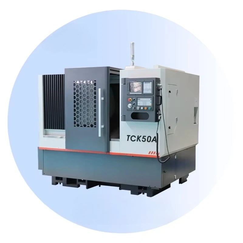 Torno CNC para Metal TCK 50A Tipo Gang de 2 Ejes, Máquina de Torno CNC para Acero, Más Vendido