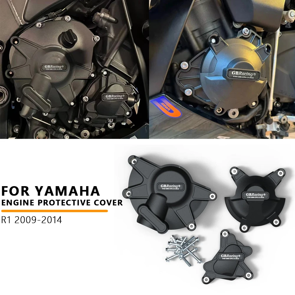 

FOR YAMAHA R1 Motorcycles Engine Cover Protective Case Engine Covers Protectors R1 2009 2010 2011-2014 Engine Cover Protective