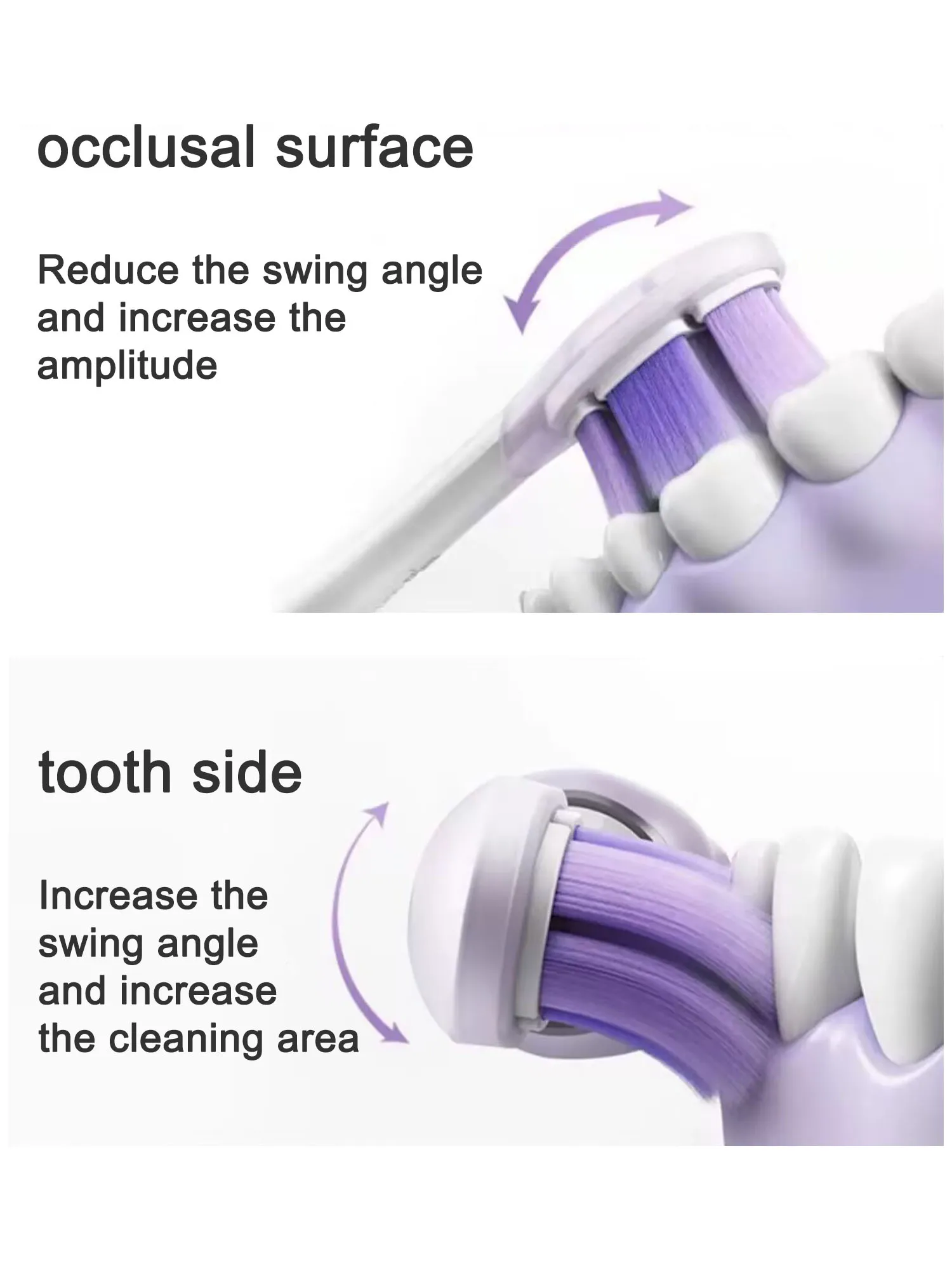 4PCS Replacement Brush Heads For Xiaomi Oscillation Electric Toothbrush Pro Mijia MES610 MES609 Toothbrush Head Soft Bristle image 4