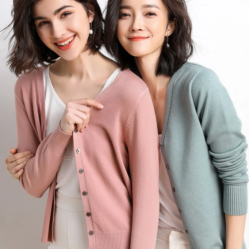 

Women's Autumn Winter Knit Cardigan - Loose Sweater for Spring & Autumn, Stylish Slim-Fit Outerwear