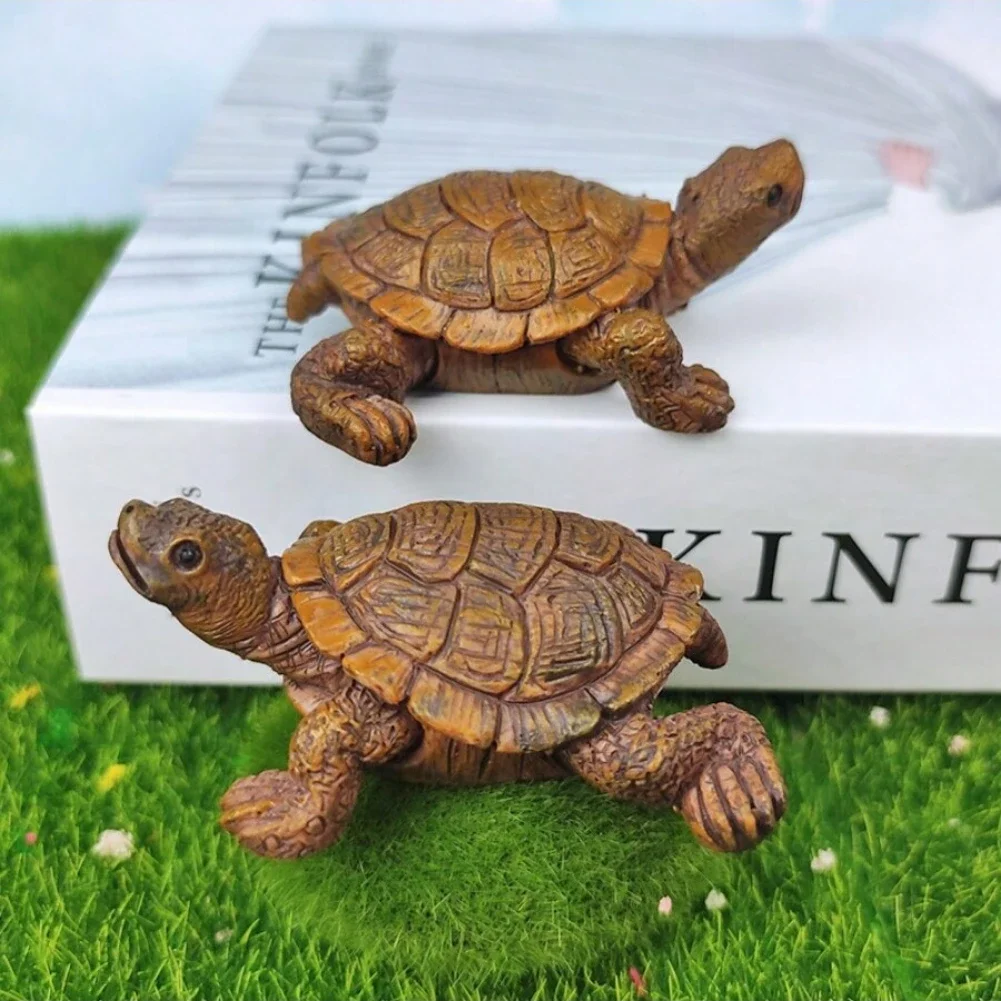 Mini Turtle Statues Realistic Turtle Statues, Indoor and Outdoor Courtyards Garden Figures Landscape Decoration Home Decoration