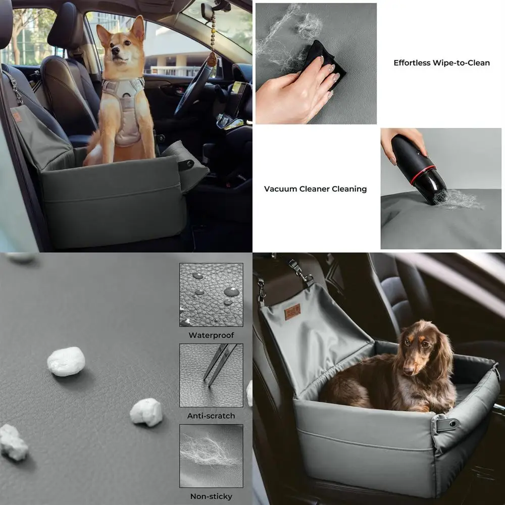 

Водонепроницаемое автокресло для домашних животных из искусственной кожи с подушкой для маленьких собак и кошек, дорожная кровать, синий цвет