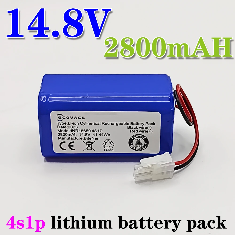 Batteria al litio originale 14.8V 2800mah per ILIFE A4 A4s V7 A6 V7s Plus Robot Aspirapolvere INR18650 M26-4S1P batteria