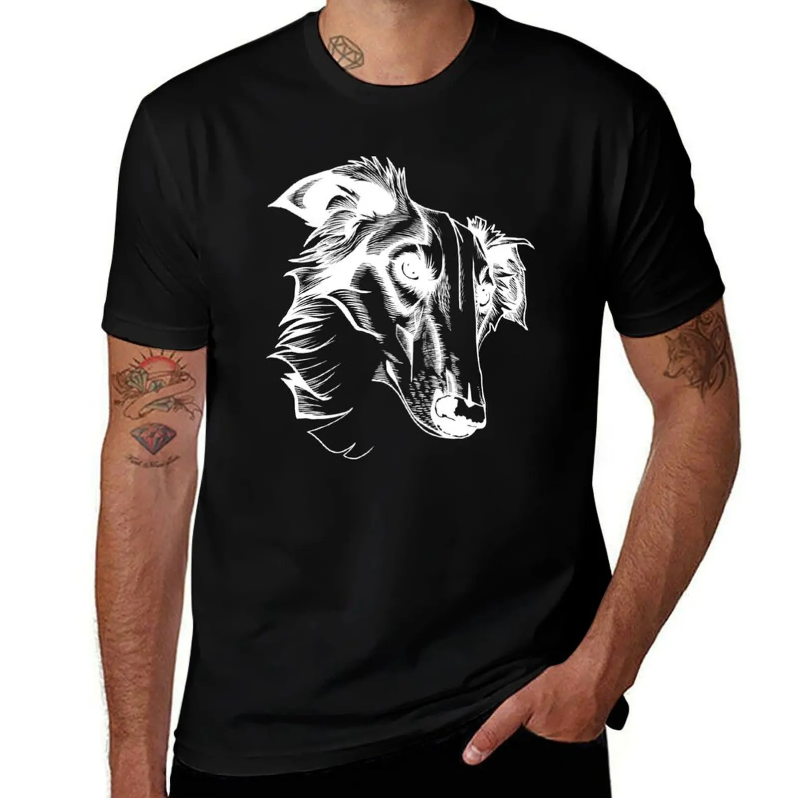 

Silken Portrait in White T-Shirt man graphic t shirt man t shirts for men casual T-Shirt