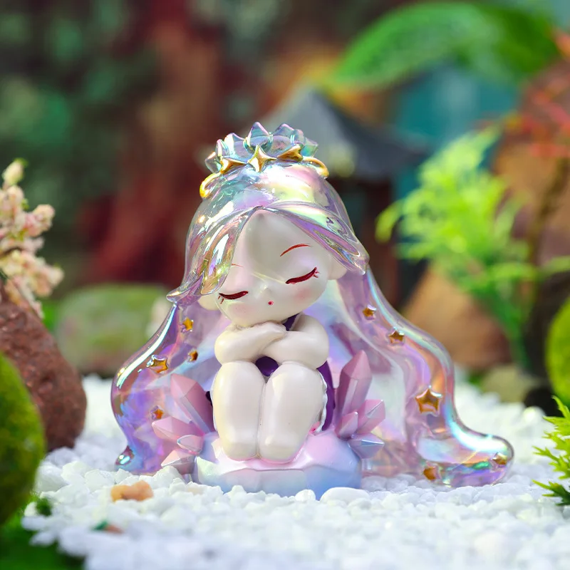 2024 New Mystery Box Daydream Cute Cartoon Characters Girl Creative With Light Hand Do Girl Resin Ornaments Search Collection