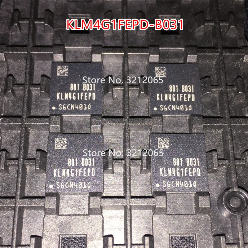 100% New Original KLM4G1FEPD-B031 EMMC BGA KLM4G1FEPD B031 (1-10piece)