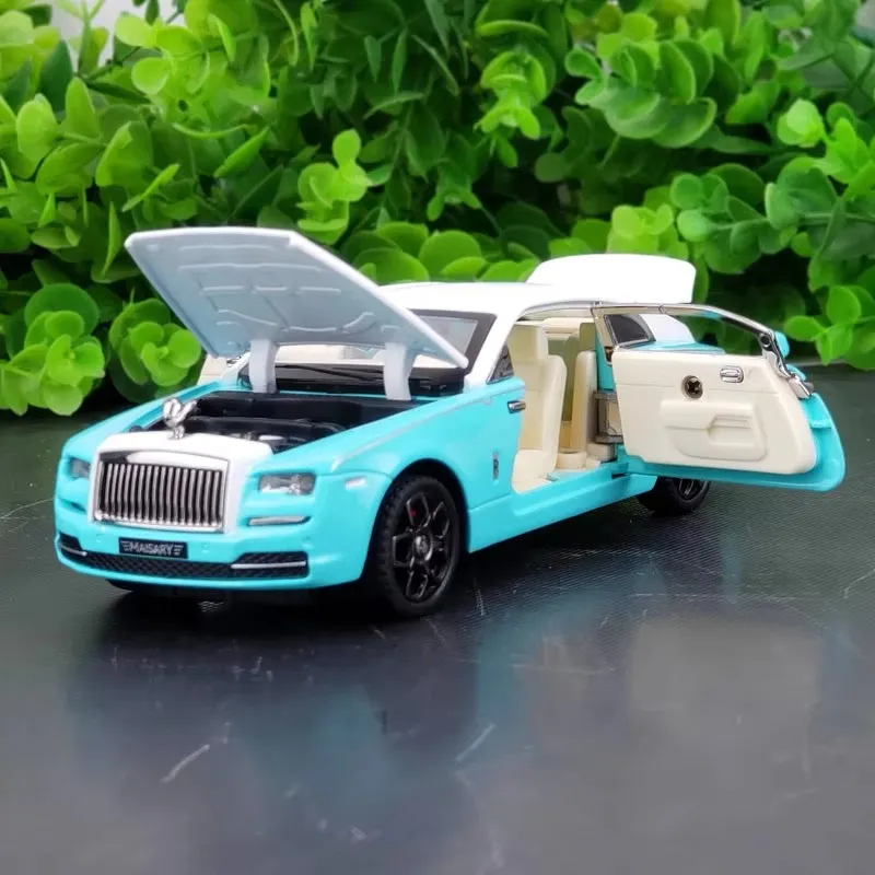 1:32 Diecast Rolls Royce Wraith Mansory coche en miniatura de aleación vehículos de juguete coche extraíble sonido y luz coche de simulación para niños regalos