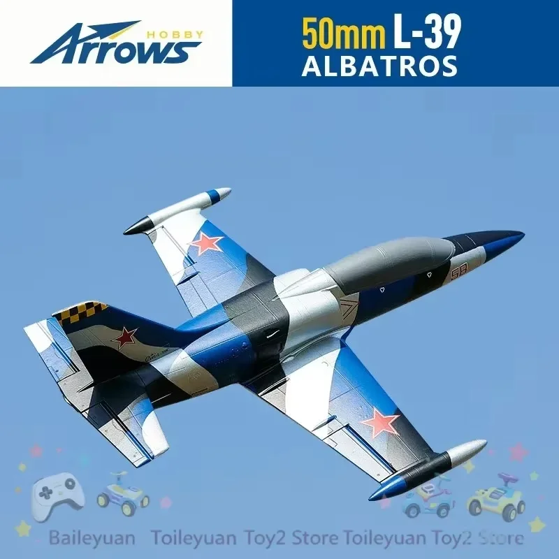 New Blue Arrow 50mm L-39 Albatros Rc Airplane Edf Jet Model Remote Control Aircraft Fixed Wing Assembly Model Toy PNP Version