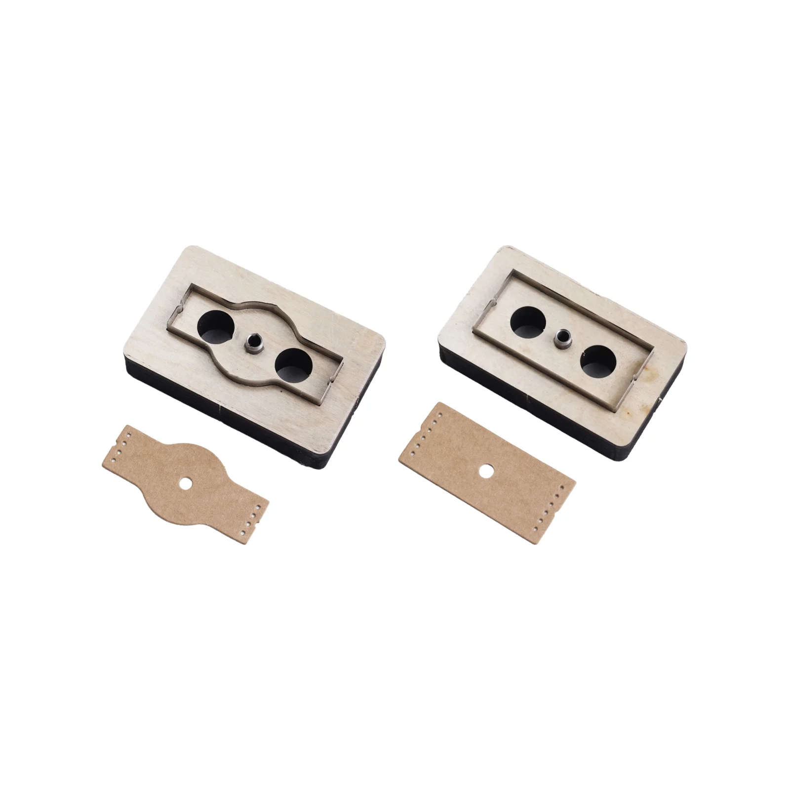 

Square scarf button knife mold type A+B combination set