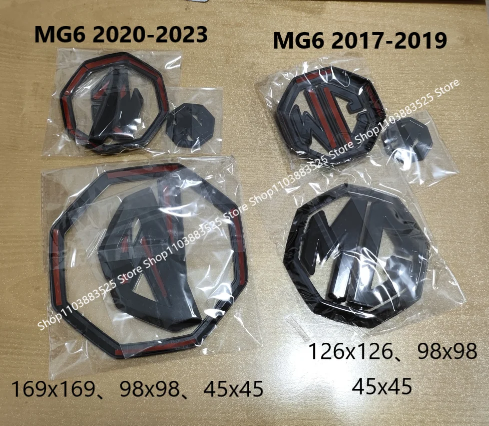 

3 шт. для MG6 2017-2023 центральный логотип передняя эмблема задний багажник значок эмблема наклейка на корпус наклейка на руль аксессуары