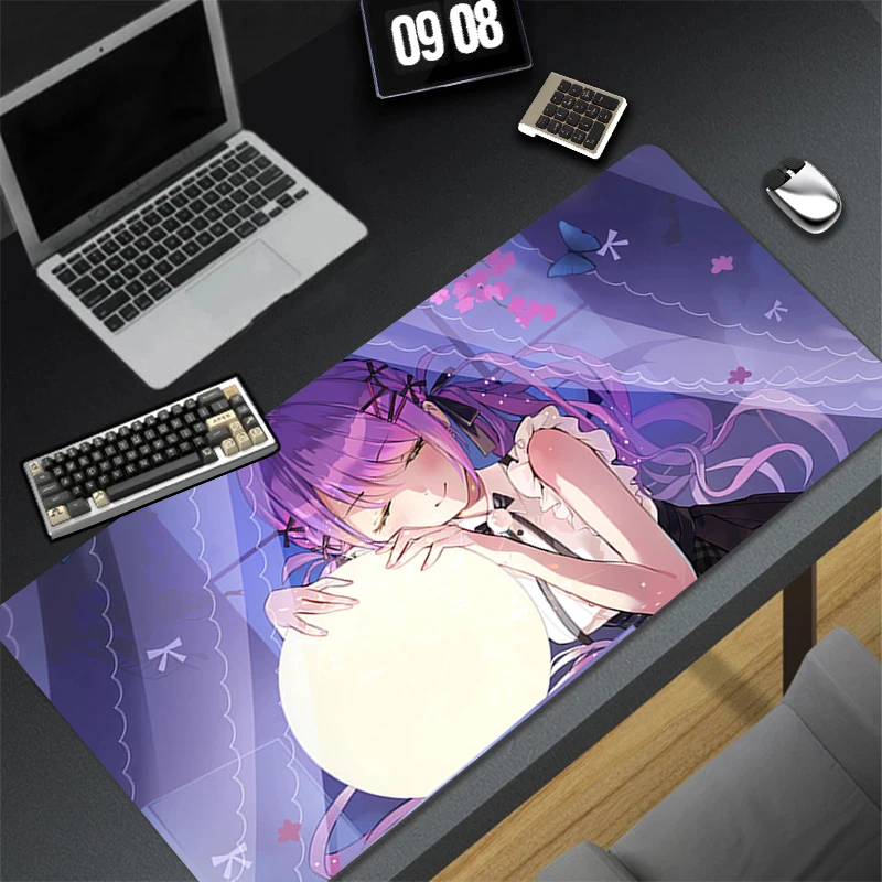 

Mousepad Computer Gaming Accessories Keyboard Pad Office PC Rubber HD Mouse Pad Decoracion Desk Hololive Tokoyami Towa Mouse Mat