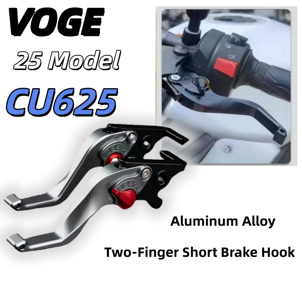 Compatible with 25 VOGE CU625 aftermarket parts: Brake lever, two-finger short handlebar, effortless clutch lever, and accessori