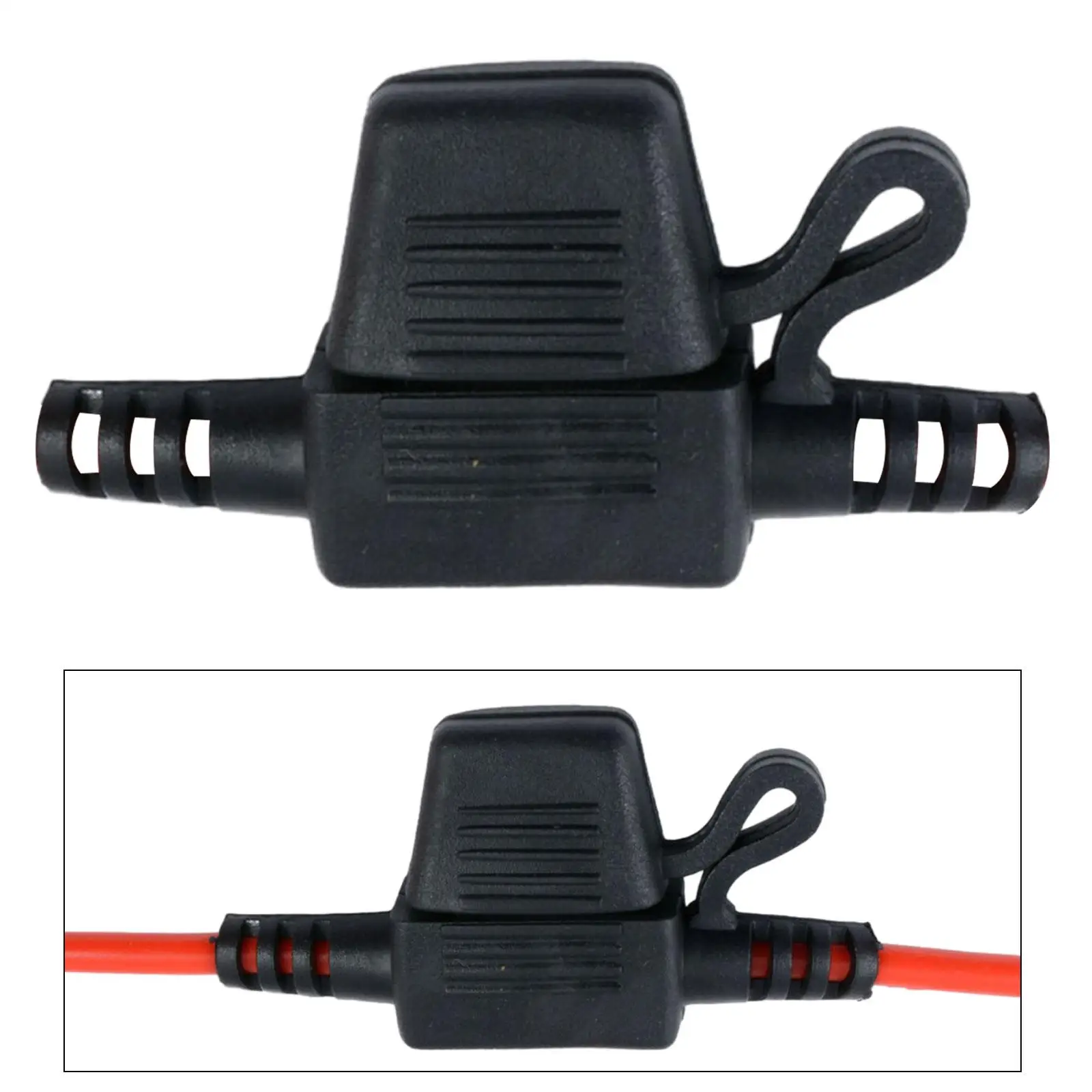 Fuse Holder Easy Installation 20A Universal Protective 14 AWG Wire for Boats Heavy Duty Bus Power System Marine Trucks Cars