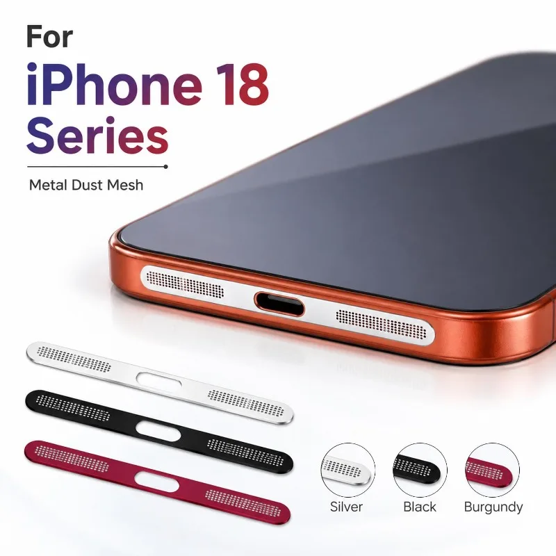 1/3/6Pcs 18PM Metal Dustproof Speaker Net for iPhone 18 Pro Max Anti-scratch Mesh Cover Protective Film for iPhone 18Pro
