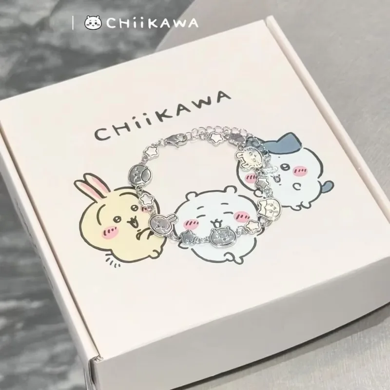 Chiikawa Beaded Bracelet Usagi Hachiware Cartoon Wrist Jewelry Cute Matching Gift for Student Girls Besties view 4