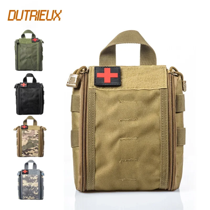 EDC Medical Bag Molle Tactical Pouch First Aid Kits Outdoor Army Car Emergency Camping Hiking Survival EMT Utility Pack Hunting