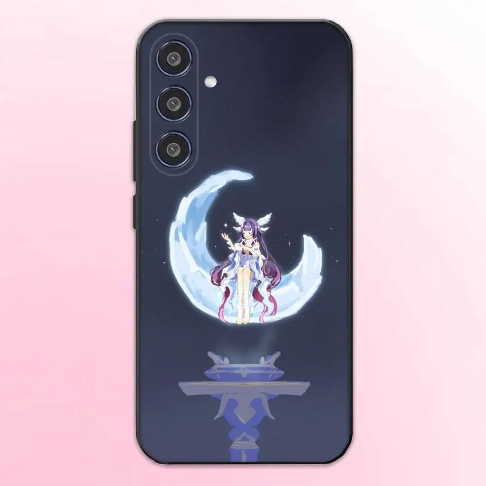 G-Genshin Impact Columbina Telefoon Case Voor Samsung Galaxy A73,A72,A71,A70,A53,A52,A51,Anderen Zachte Zwarte Cover