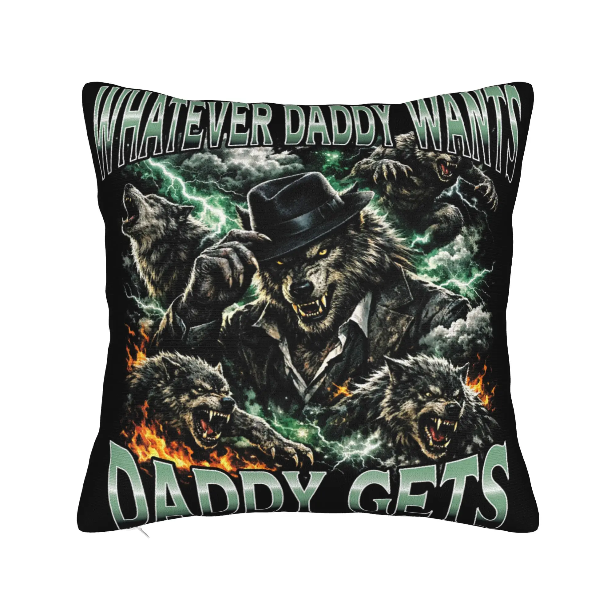 Decorative Pillow Covers Whatever Daddy Wants Daddy Gets  Merchandise Home  Throw Pillow Case Cover Square Multiple Sizes