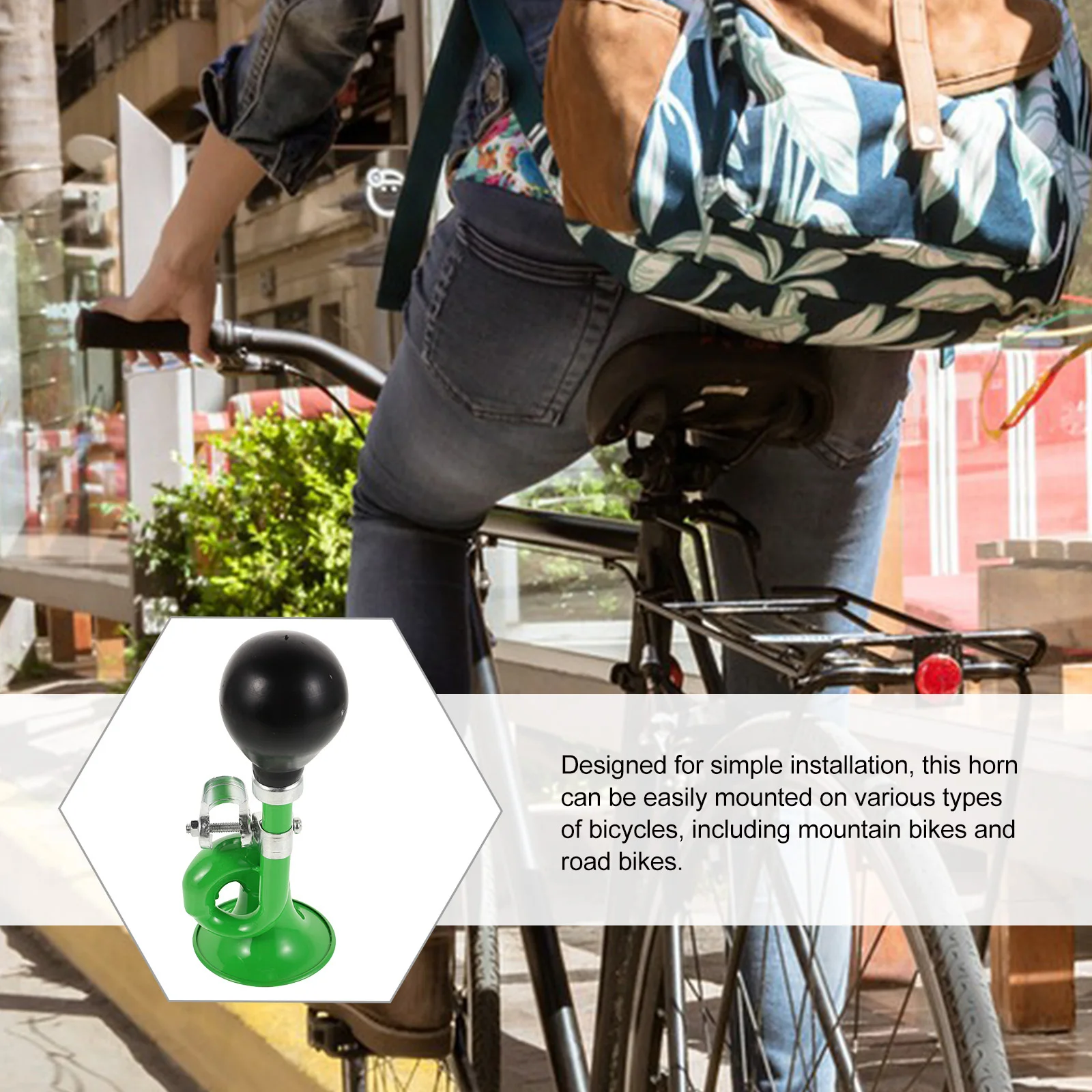 

Snail Horn for Bicycles Super Loud and Clear Sound Bike Horn for Mountain Bikes Easy Installation Cycling Safety