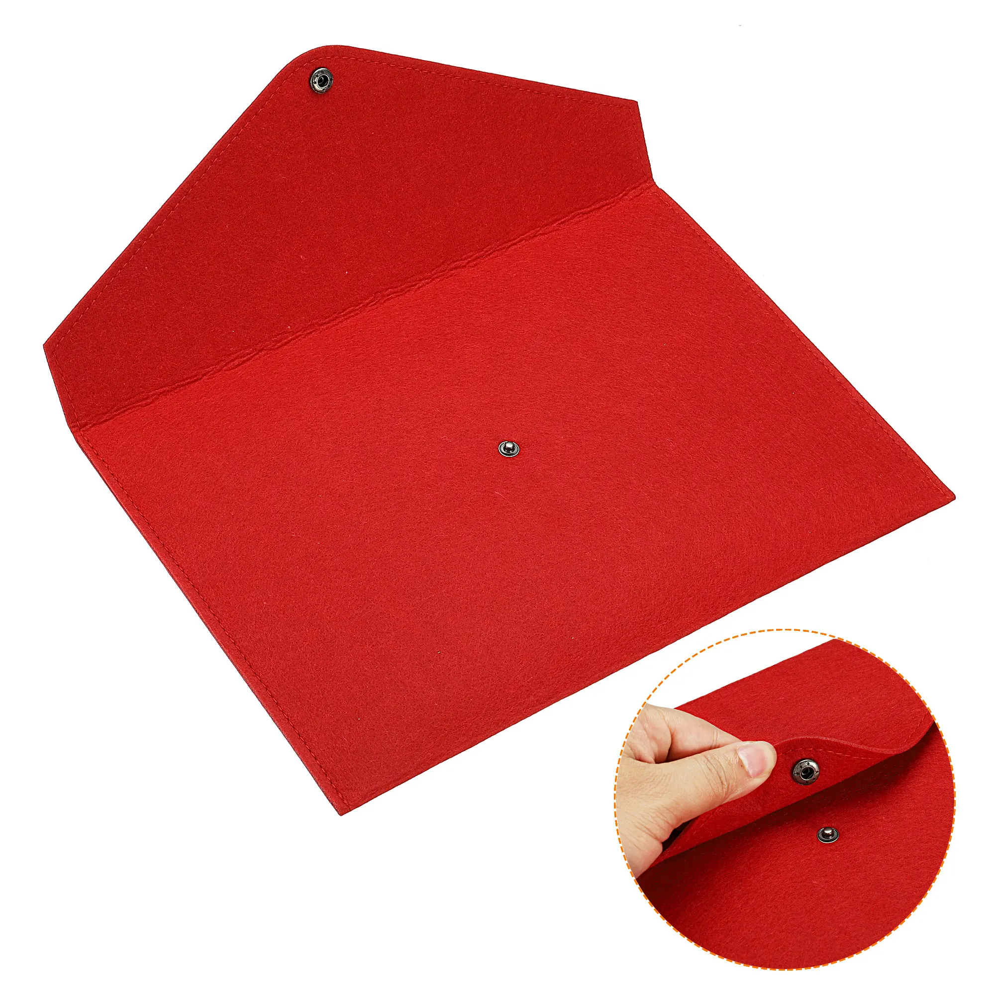 2Pcs File Bag Felt Folder A4 Envelope Document Storage Pouch Organizer Felt File Folders for Office Business Stationary Supplies