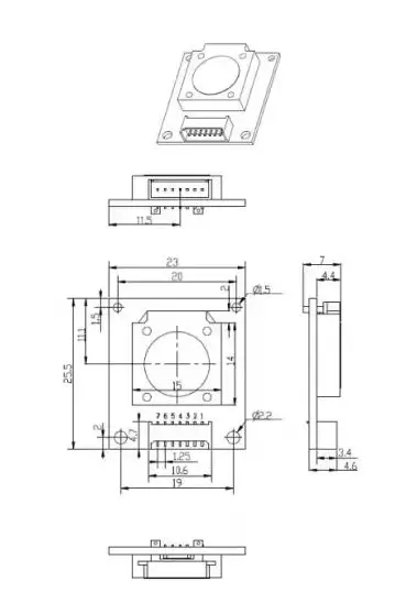 Módulo de sensor de ozono electroquímico City Ze25-O3 Módulo de sensor de ozono Sensor de ozono electromagnético