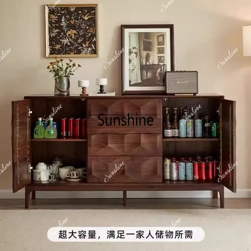 

Italian light luxury simple dining side cabinet living room multi-functional storage cabinet