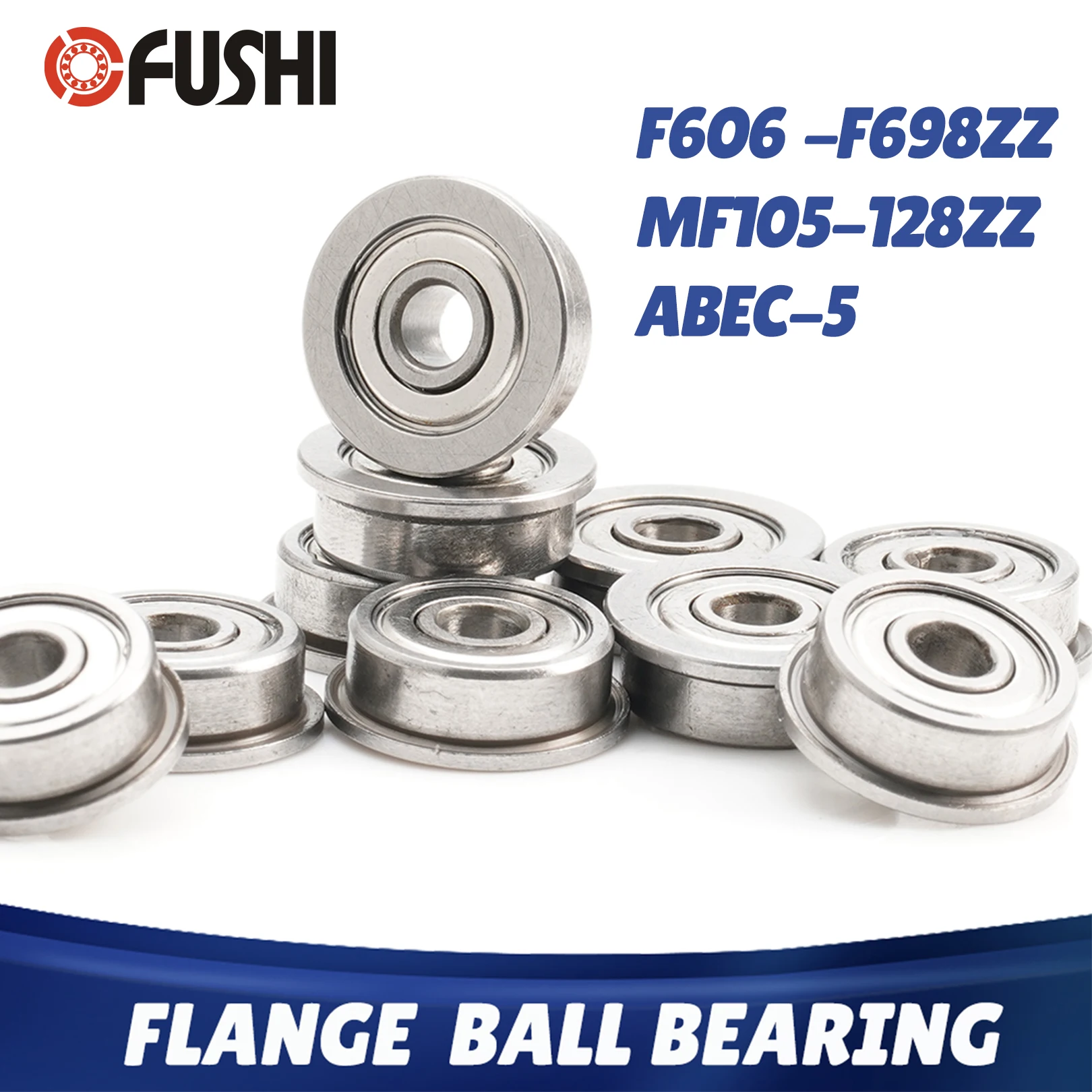 

F686ZZ подшипник ABEC-5 (10 шт.) 6*13*5 мм фланцевый F686Z шариковые подшипники F686 ZZ F618/6ZZ