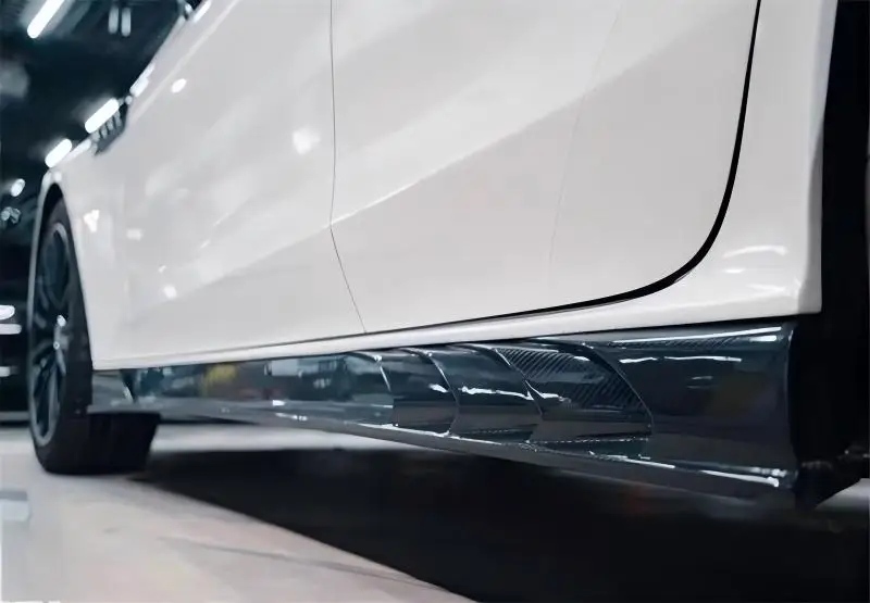 Para mercedes benz amg gt50 gt53 gt63 2018 2019 2020 2021 2022 rea saias laterais de fibra carbono spoiler painel