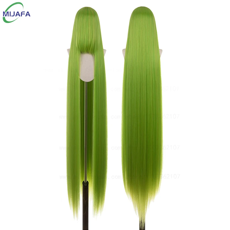 700 g hochwertige 59" 150 cm lange gerade Cosplay-Perücke mit Pony, blond, braun, rot, grün, blau, hitzebeständige Haarfarben, Anime-Perücken