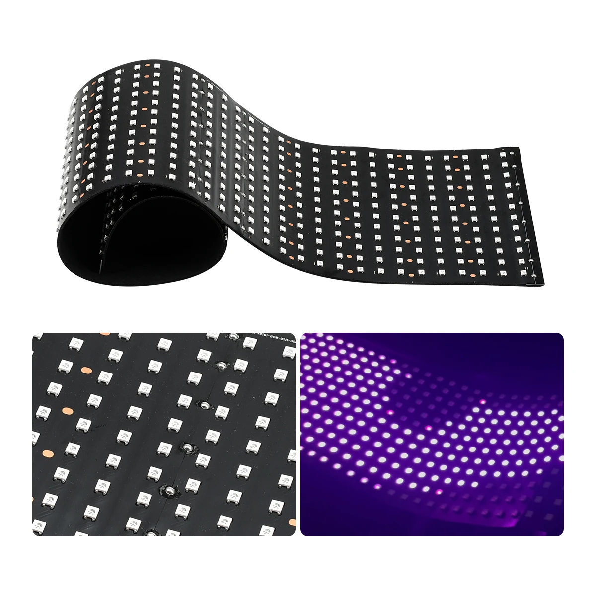 Devil‘s Eyes LED Pixel Panel Light Remote Control Interior Decoration Scrolling Lighting For Truck Car Board Windshield 12V 24V