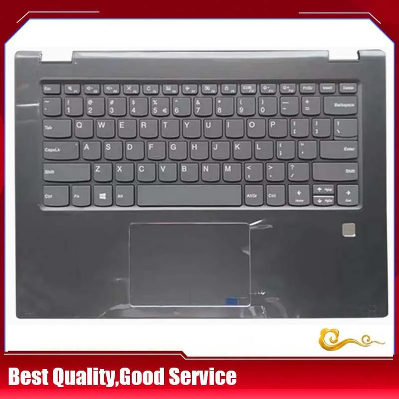 New/org For lenovo YOGA 520-14 YOGA 520-14IKB IdeaPad 2in1-14 flex5-14 palmrest US keyboard upper cover Touchpad,Black