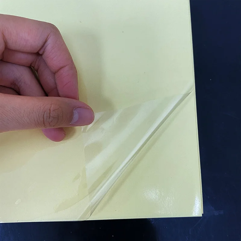 Custom.2.5c Transparenter Pet210 * 297 mm Laserdruck-Klebeaufkleber, reißfest, wasserfest, A4-Aufkleber, Druckerpapier