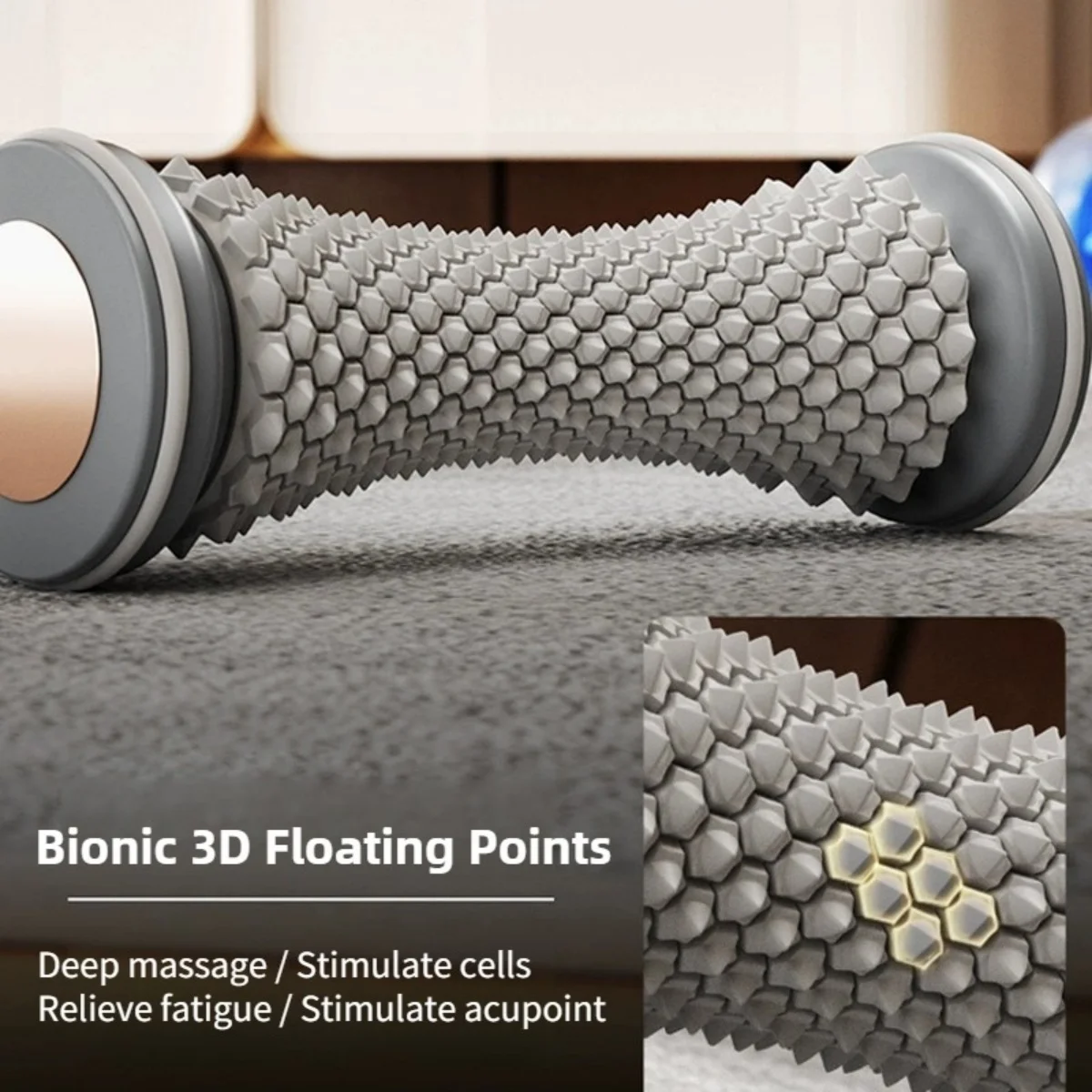 Deep Tissue Foot Massage Roller, Portable Muscle Relaxation Ball for Sore Feet & Post-Workout Recovery - Versatile Use