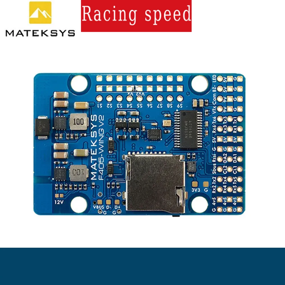 

Matek MATEKSYS F405 WING V2 STM32F405RGT6 Flight Controller Built-in ICM42688P OSD SD Slot For ArduPilot / INAV RC Toy Airplane