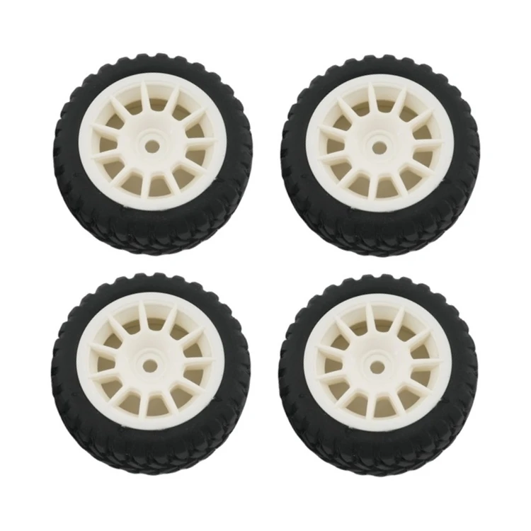4Pcs 70mm Rally Car Rubber Tire Tyre Wheel For SY1201 SY1202 SY1203 SY1204 1/12 RC Rally Car Upgrade Parts Spare Accessories