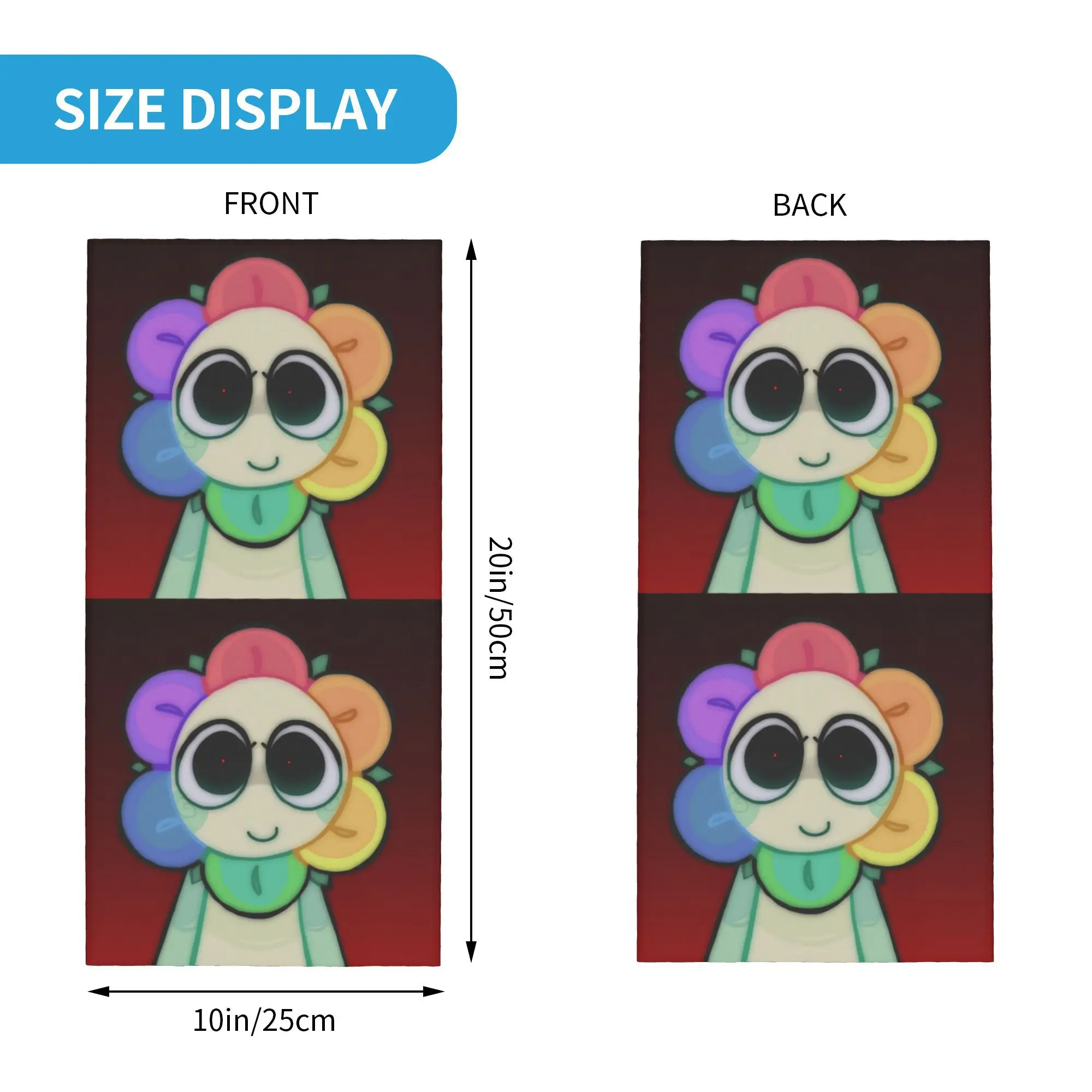 Dandy's World Dandy Bandana الرقبة الجراب قناع مطبوع وشاح متعدد الوظائف ركوب الدراجات وشاح ركوب للجنسين الكبار تنفس