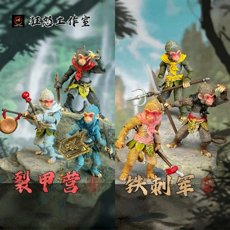 

In Stock Original Fury Toys 1/12 Sun Wukong Huaguo Mountain Monkey Action Figures 10cm Collectible Model Toy Birthday Gift