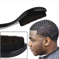 Comb Men Slcked Black Styling Comb Beard Hair Brushes Beech Texture Massage Waves Anti-knots Barber Hair Accessories Hair Care