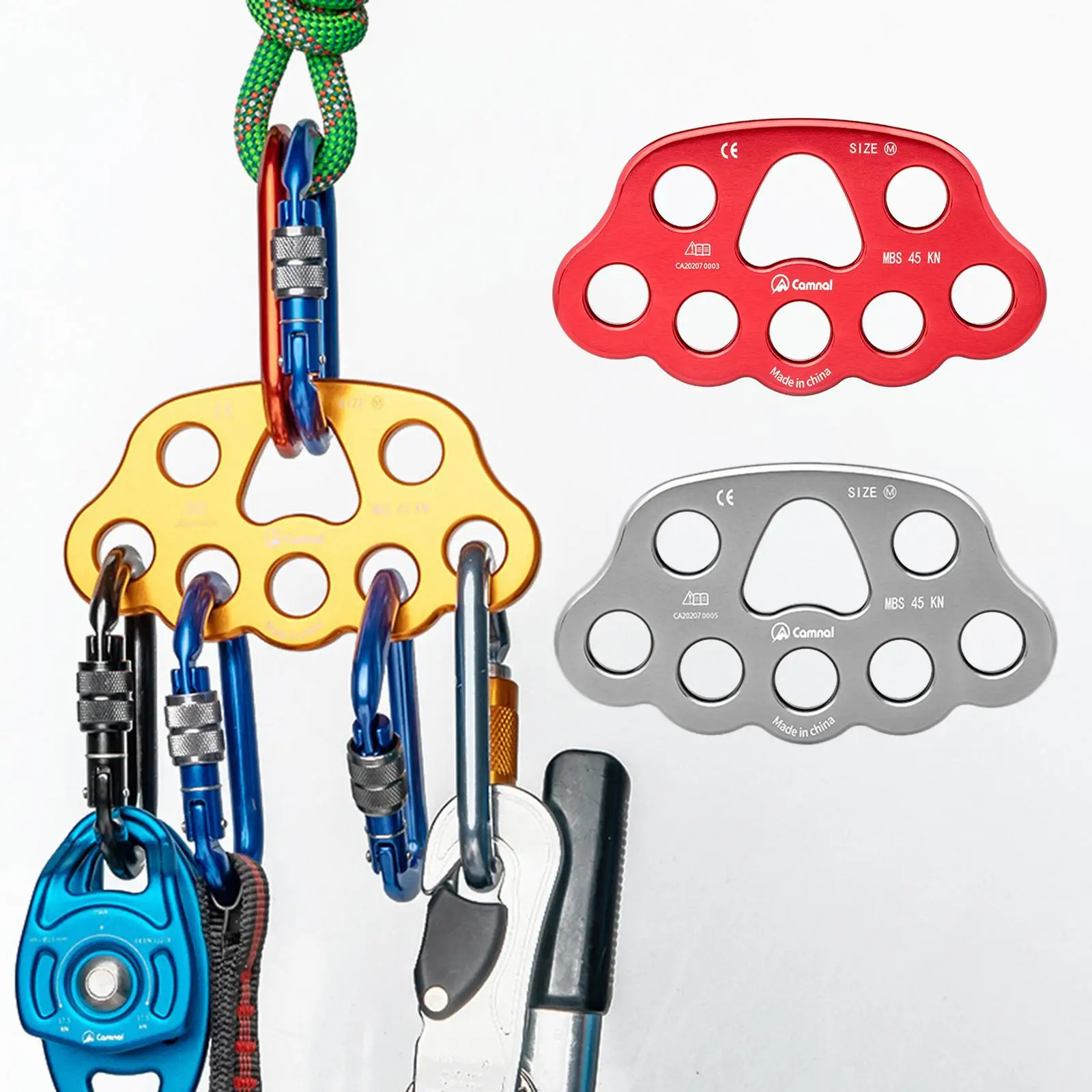 

Aluminum Climbing Rigging Plate Multipliers Connector Rock Climbing Equipment for Professional Rescue and Work