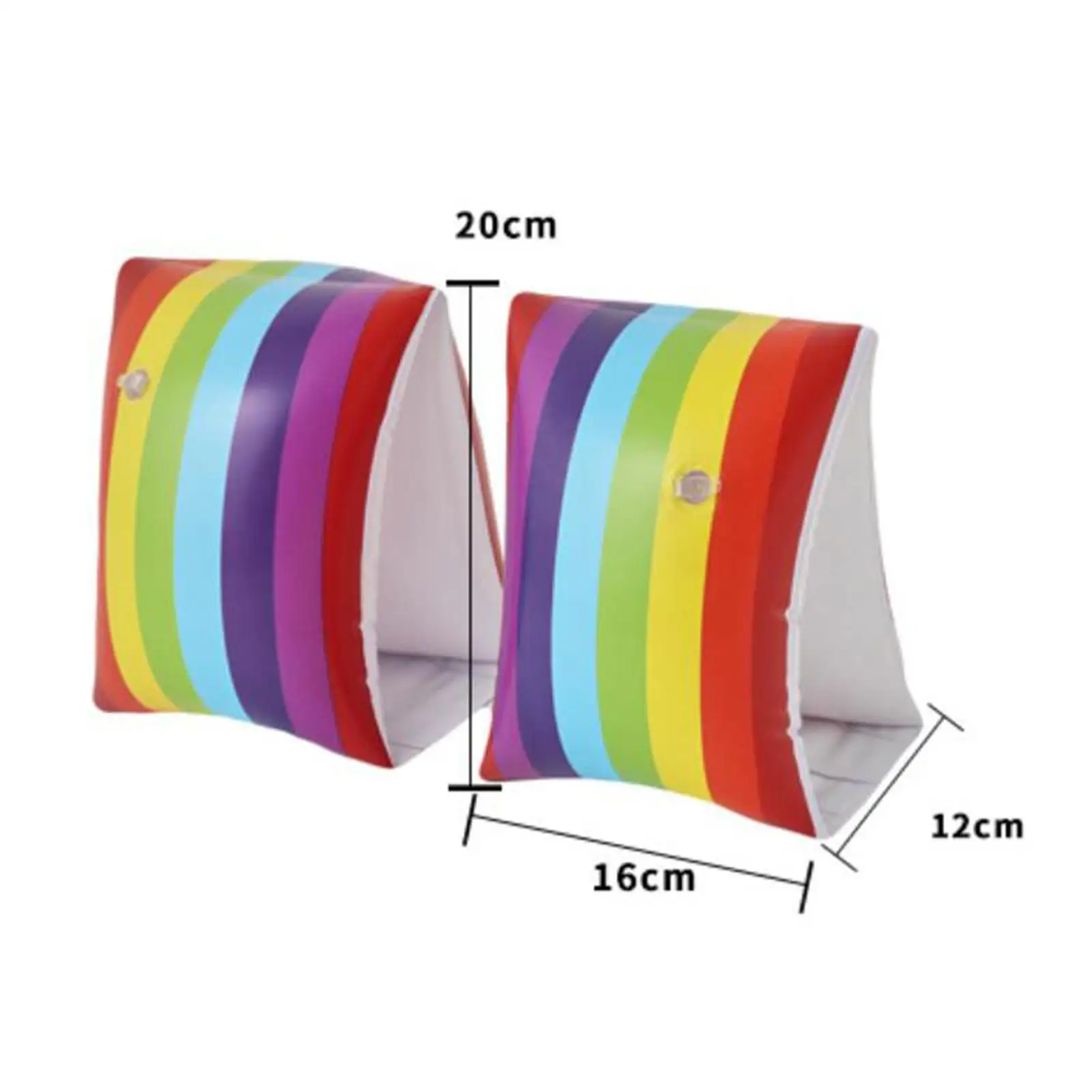 

1 Pair Inflatable Arm Float Rings PVC Swimming Gear Pool Accessories for Children Adults Water Activities